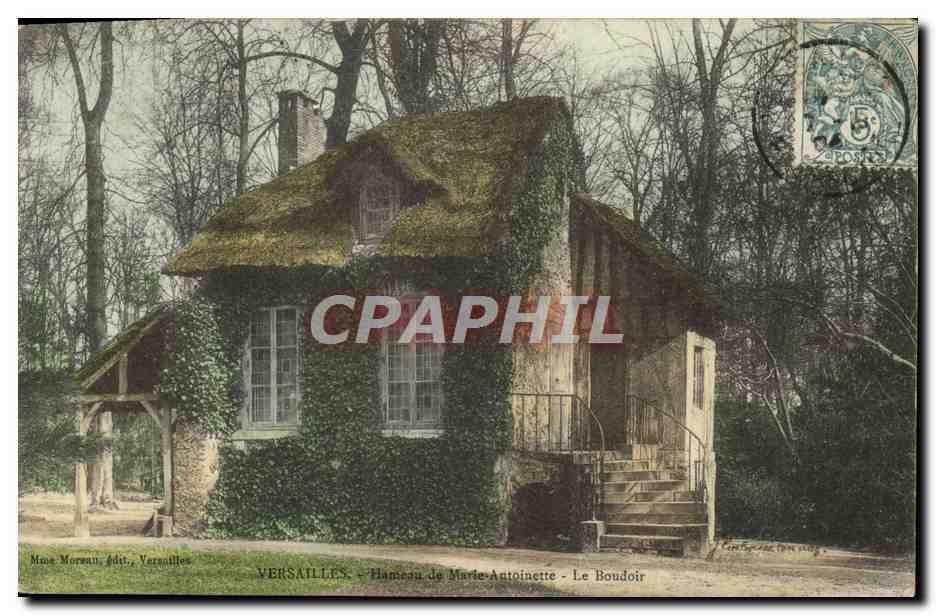 CPA Versailles Hameau de Marie Antoinette Le boudoir 