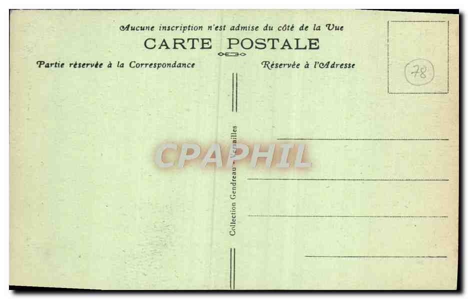 CPA Chateau de Versailles La Chapelle  — Verso
