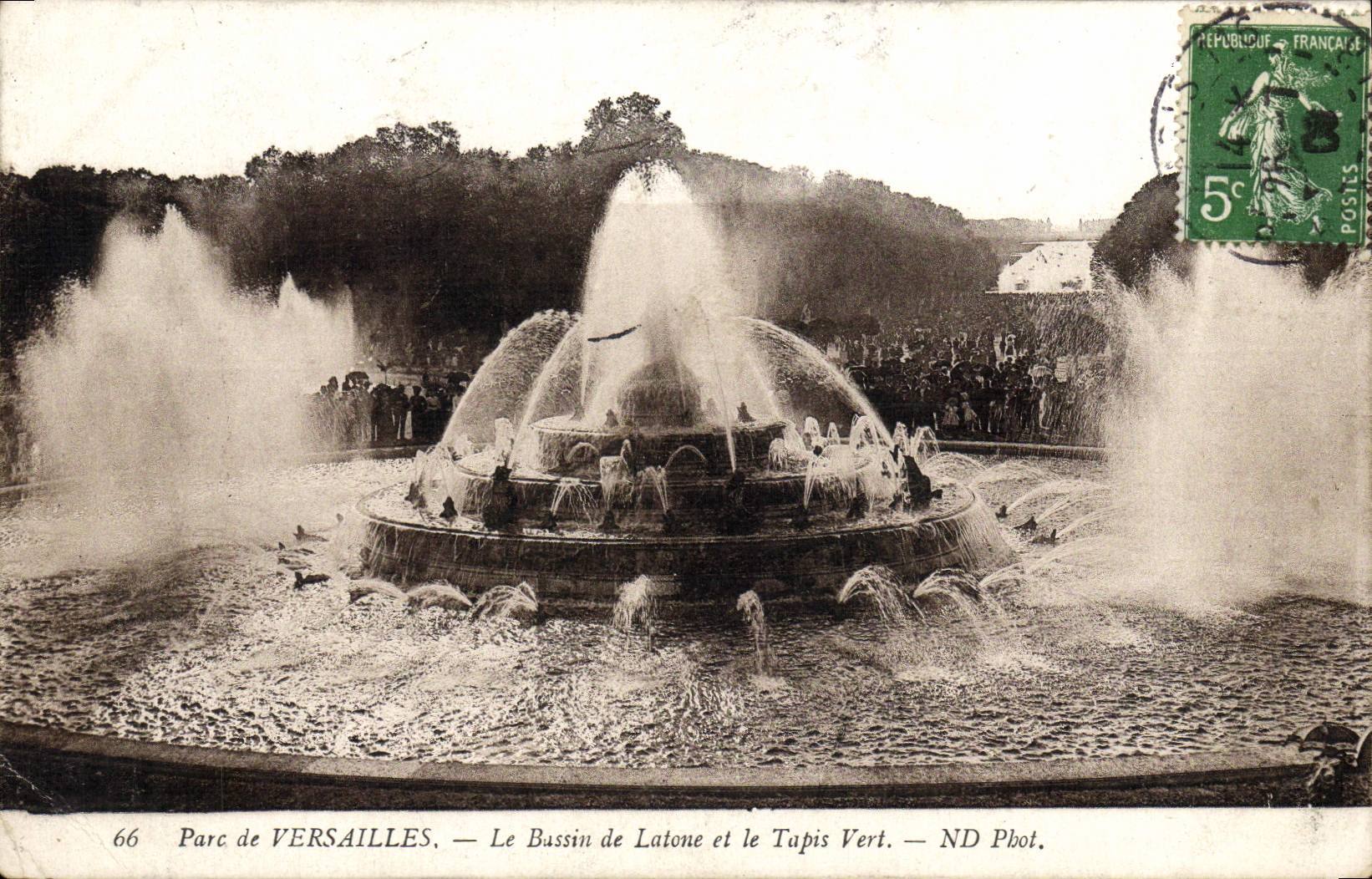 CPA Parc de Versailles Le Bassin de Latone et le Tapis Vert