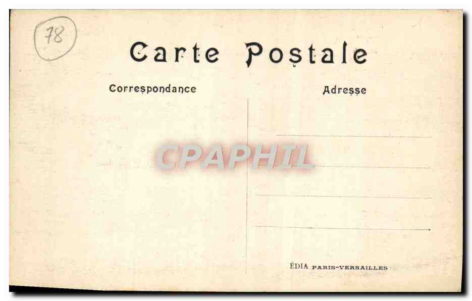 CPA Versailles Bassin du Dragon — Rückseite