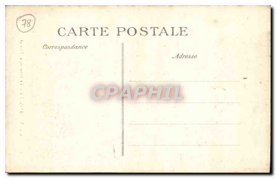 CPA Versailles Le Printemps  — Verso