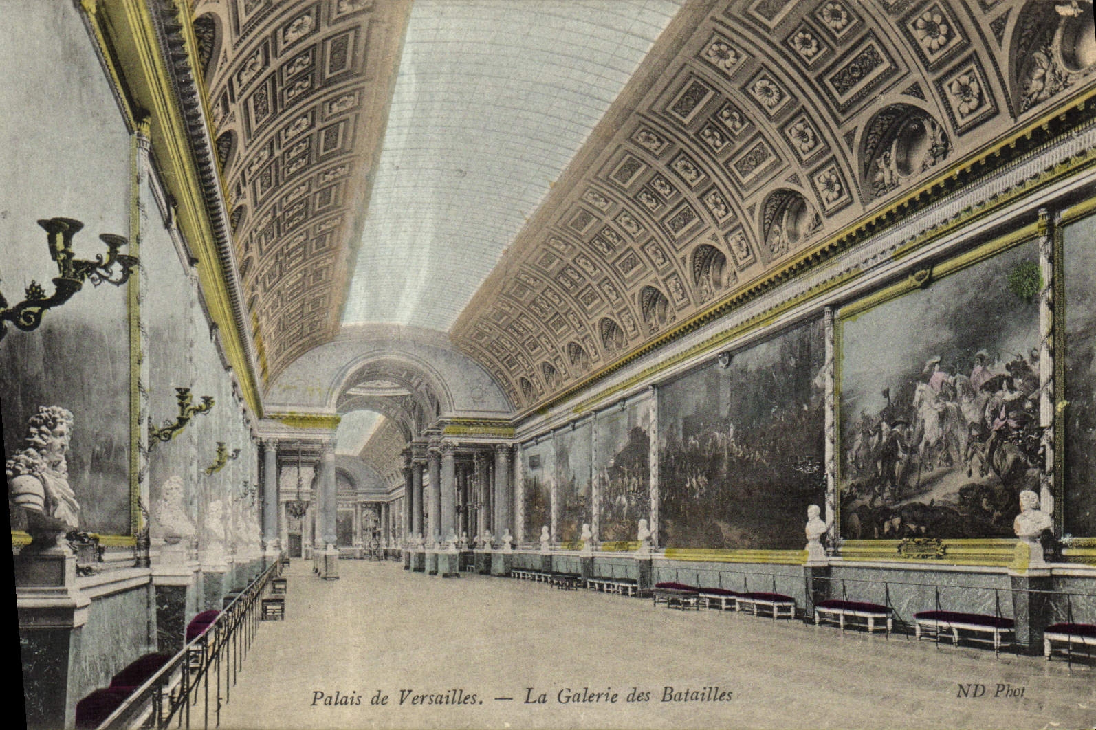 CPA Palais de Versailles Le Galerie des Batailles 