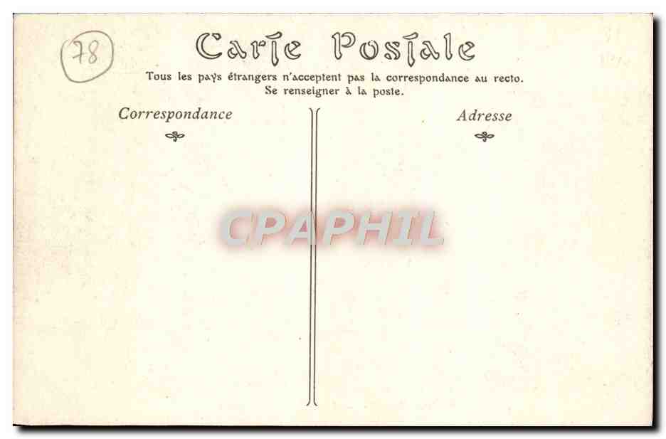 CPA Palais de Versailles Le Galerie des Batailles  — Verso