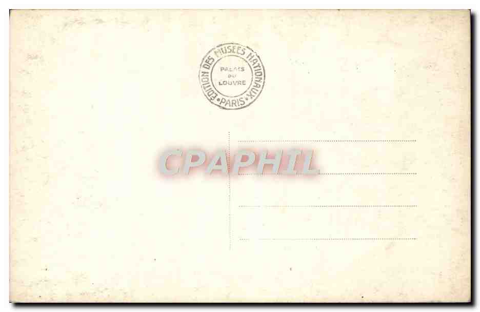 CPA Malmaison Le Cabinet de Travail de l'Empereur  — Rückseite