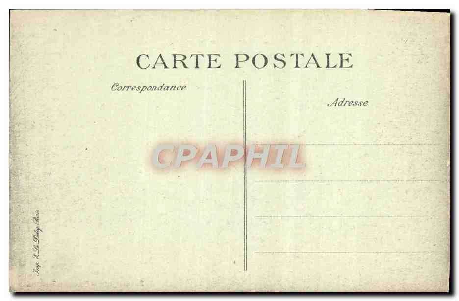 CPA Chateau de Franconville La Riviere  — Back