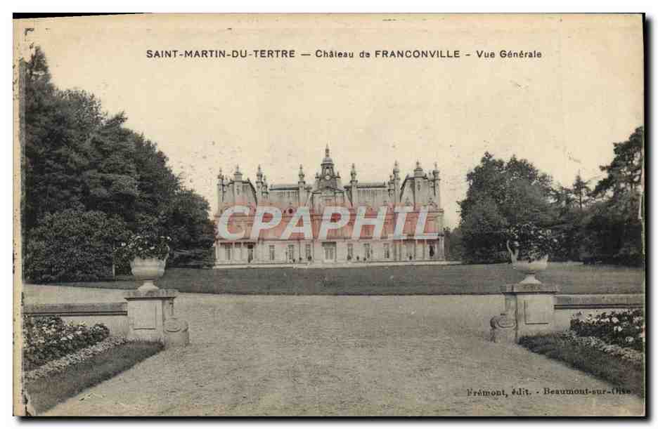 CPA Saint Martin du Tertre Chateau de Franconville Vue Generale 