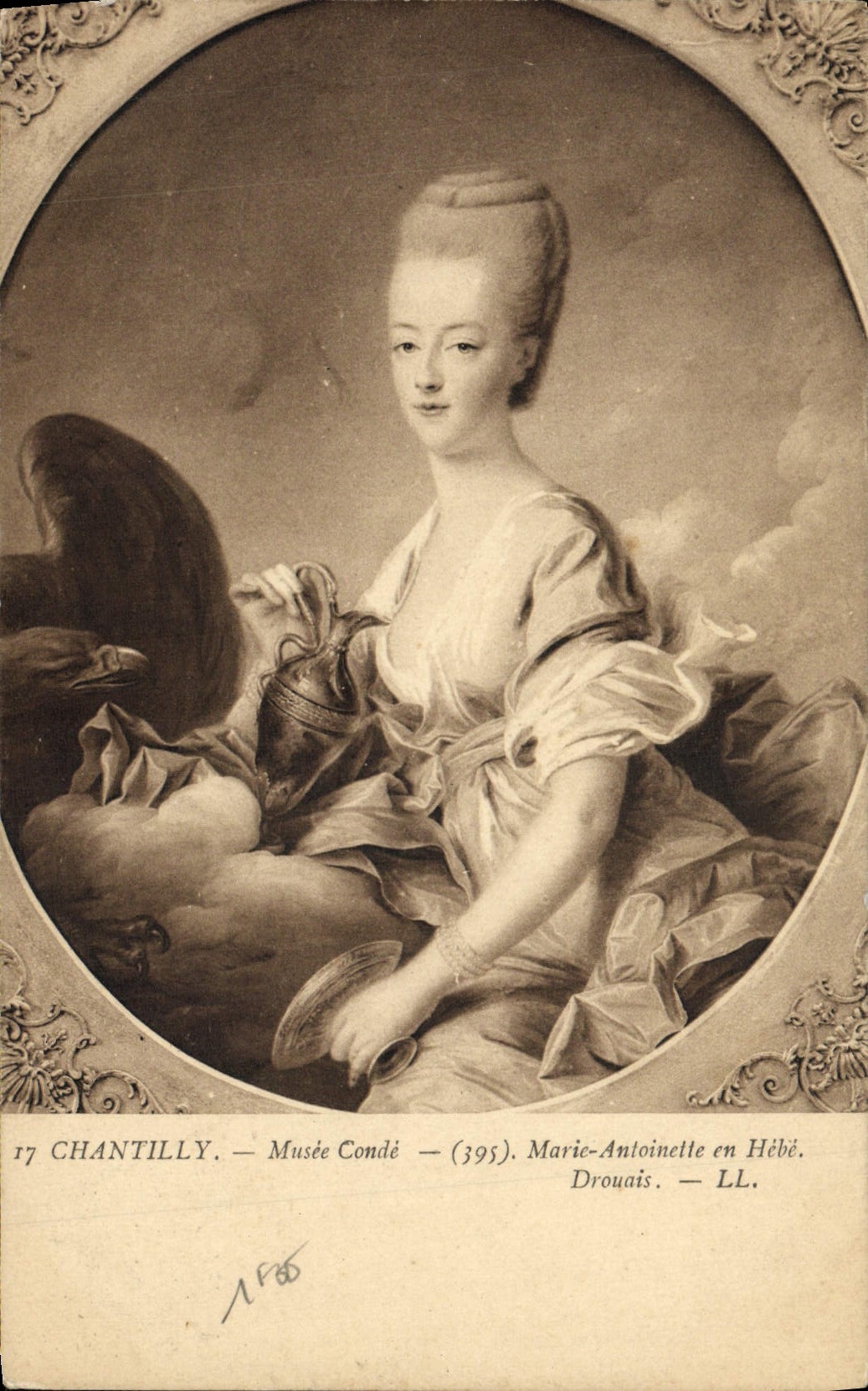 Chantilly — Musée Condé — Marie-Antoinette en Hébé — Drouais — LL. — (395)