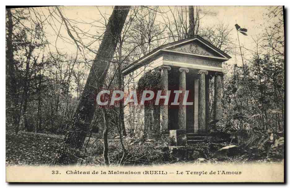 CPA Chateau de la Malmaison Le Temple de l'Amour 