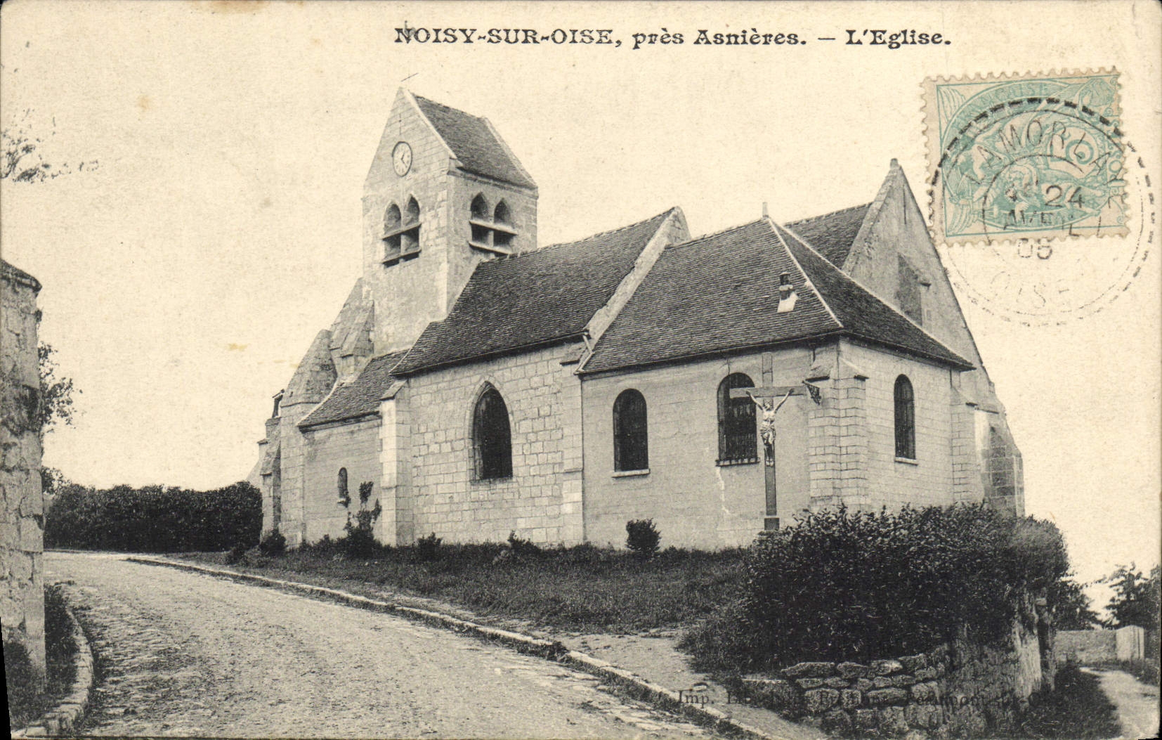 Noisy-sur-Oise, près Asnières — L'Église — Imp. L. Lefebvre, Angercy