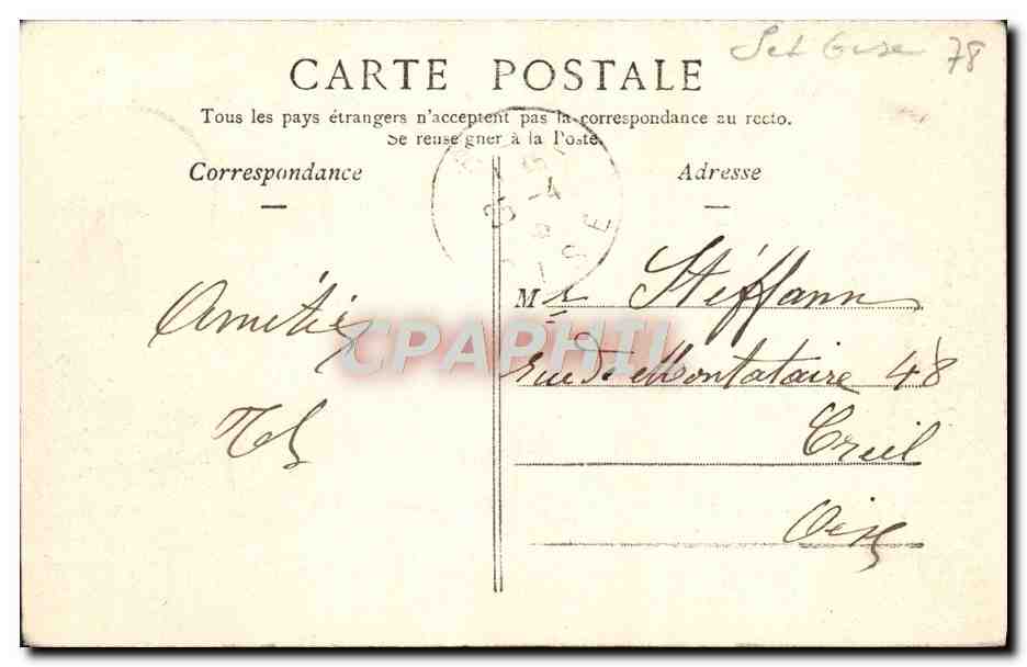 Noisy-sur-Oise, près Asnières — L'Église — Imp. L. Lefebvre, Angercy — Back