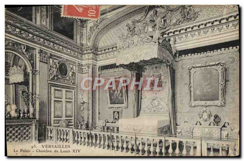 CPA Versailles La Palais Chambre de Louis XIV