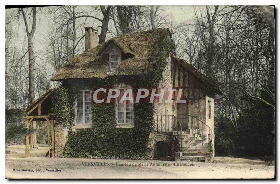 CPA Versailles Hameau de Marie Antoinette Le boudoir 