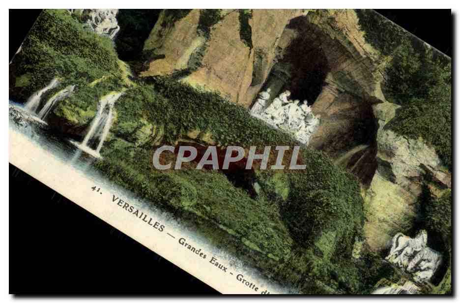 CPA Versailles Grandes Eaux Grotte d'Apollon