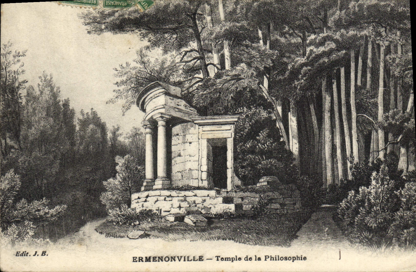 CPA Ermenonville Temple De La Philosophie