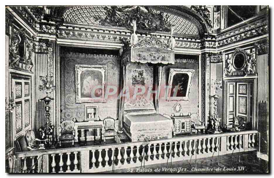 Chambre de Louis XIV — Palais de Versailles — Éditeur L. V. & Cie, n°32