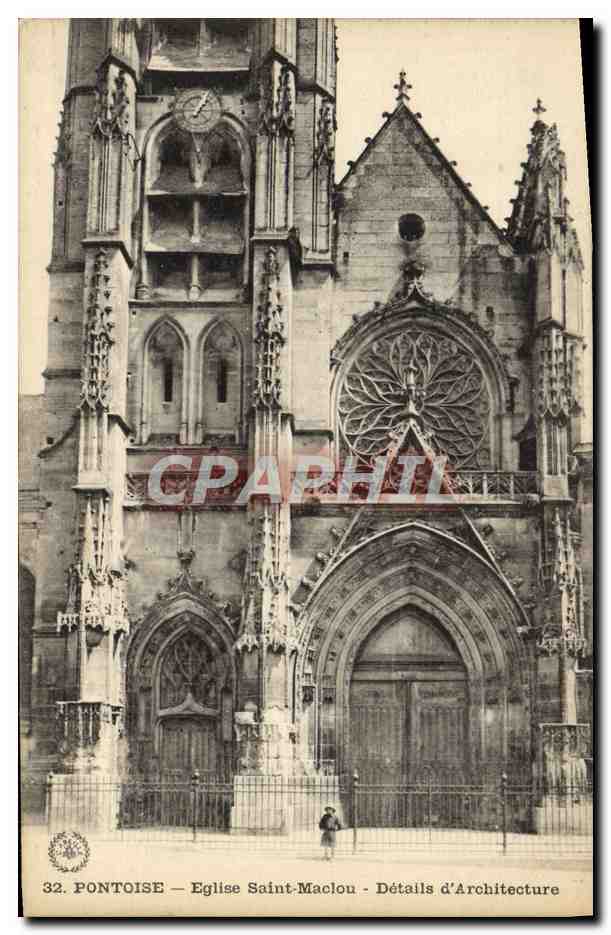 CPA Pontoise Eglise Saint Maclou