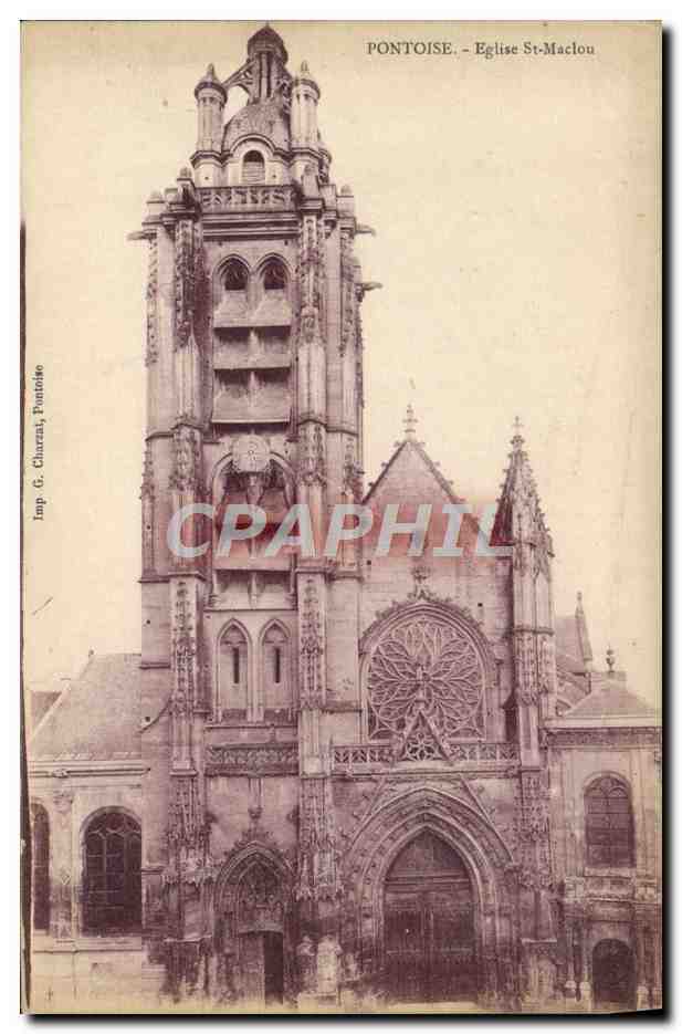 CPA Pontoise Eglise St Maclou