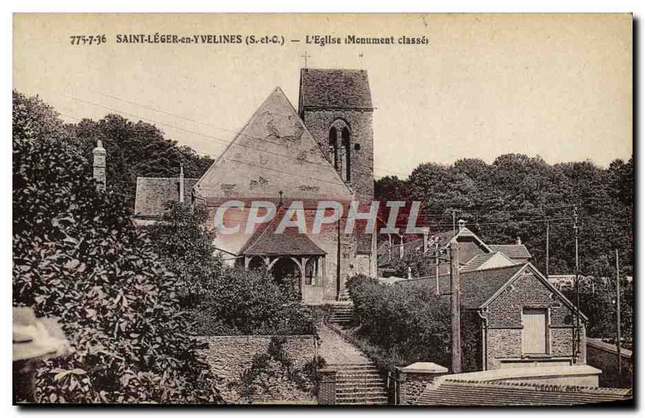 Saint-Léger-en-Yvelines — The Church (Classified Monument) — H. Brunot, Paris