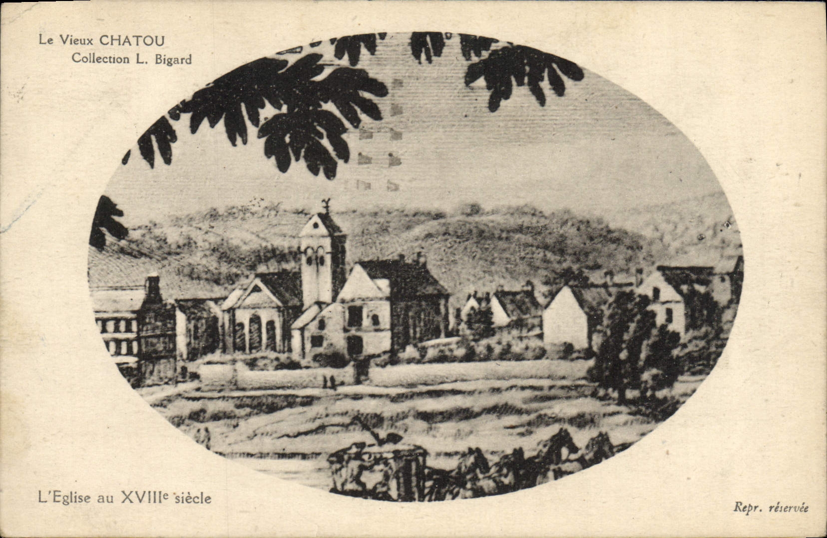 CPA Le Vieux Chatou L'eglise au 18eme