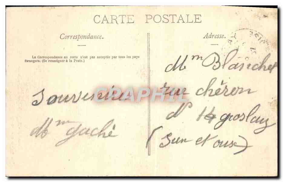 CPA Pontoise Eglise ND Chapelle de la sainte vierge — Rückseite