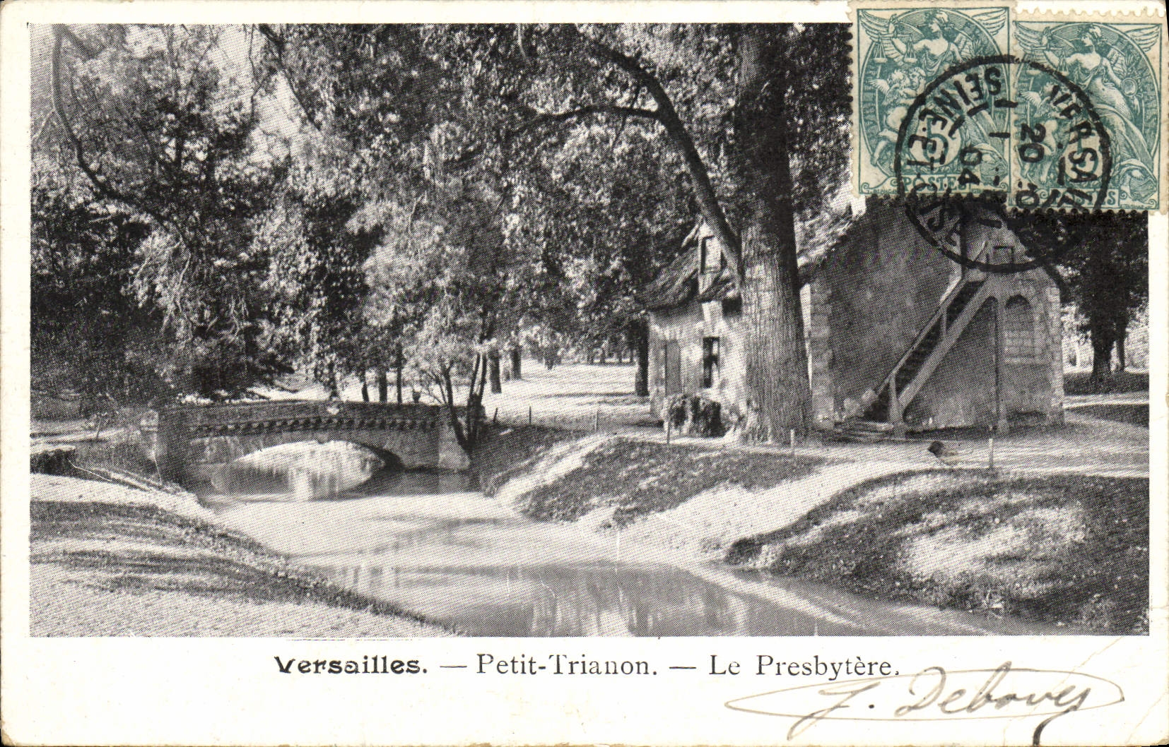 CPA Versailles Petit Trianon Le Presbytere