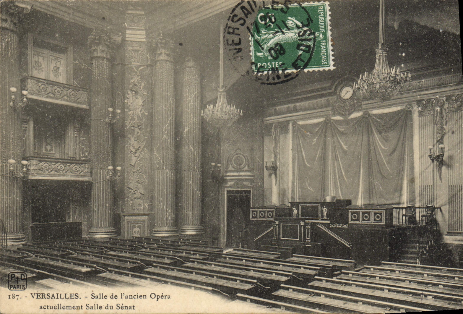 CPA Versailles Salle de l'Ancien Opera actuellement salle du senat