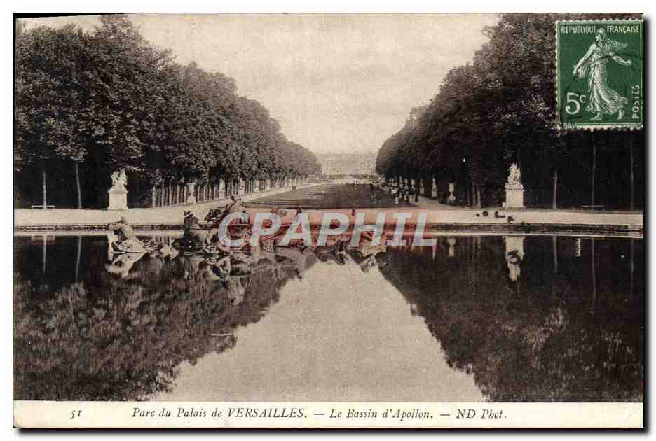 CPA Parc Du Palais De Versailles Le Bassin D'Apollon