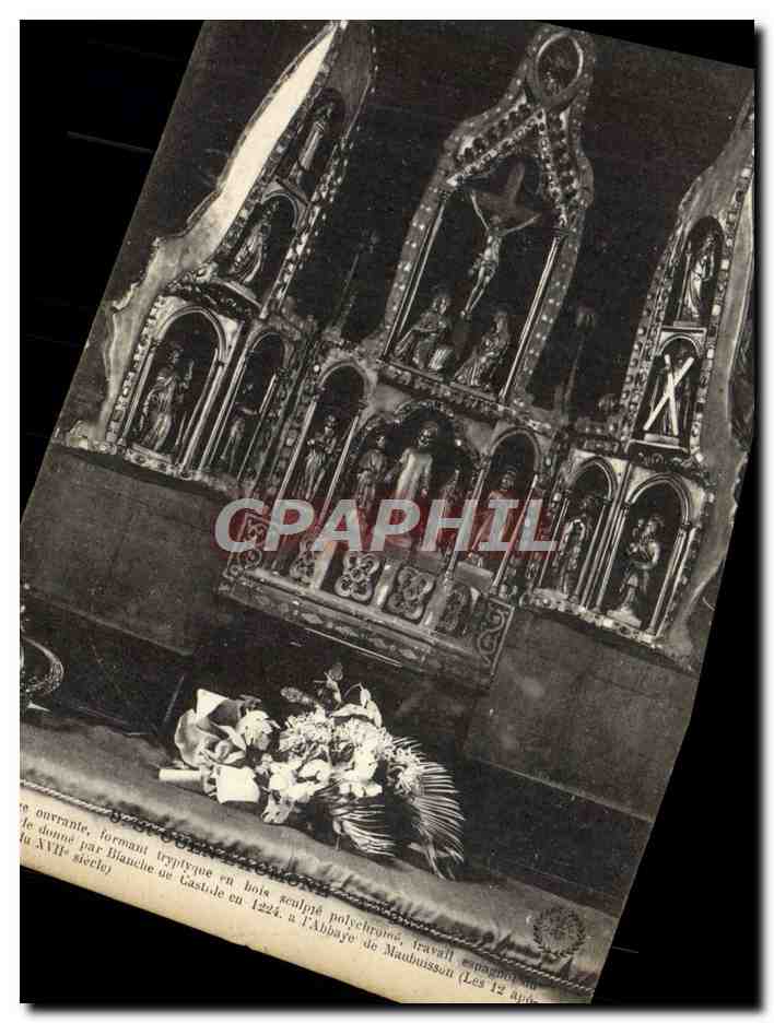 CPA St Ouen l'Aumone Vierge ouvrante 