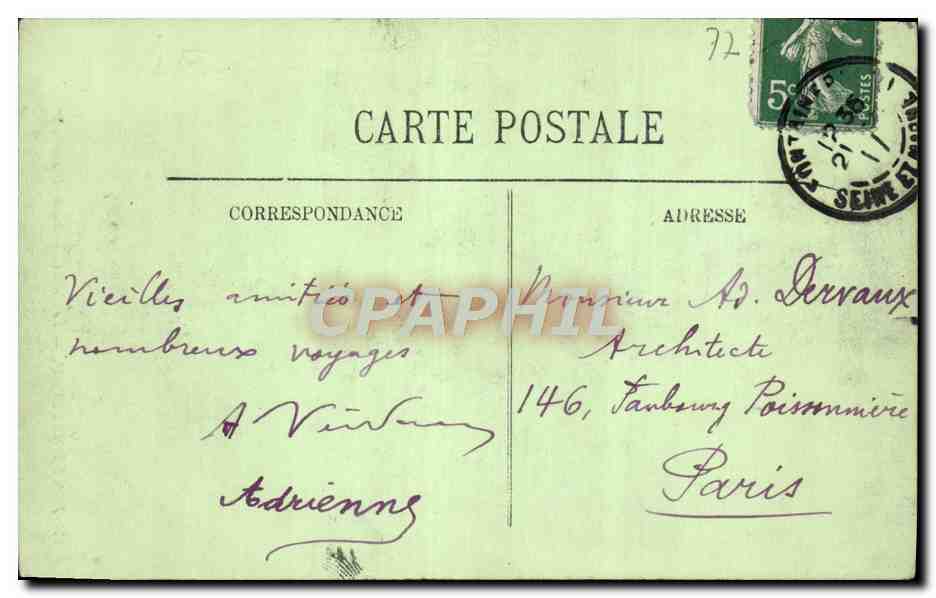Fontainebleau — El Palacio — Puerta François Ier — L1 — Reverso