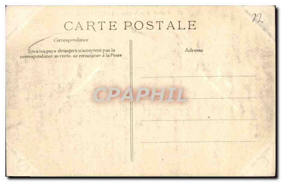 Wald von Fontainebleau - Der Druiden-Sphinx — Nr. 67, Verlag L. Siron (Paris) — Rückseite