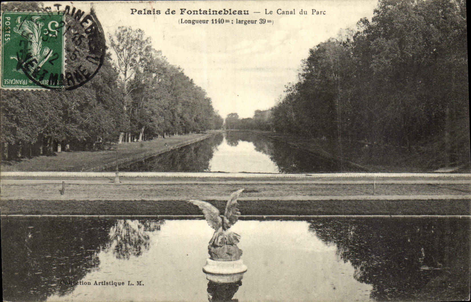 Schloss Fontainebleau — Der Parkkanal — Künstlerische Sammlung L. M.