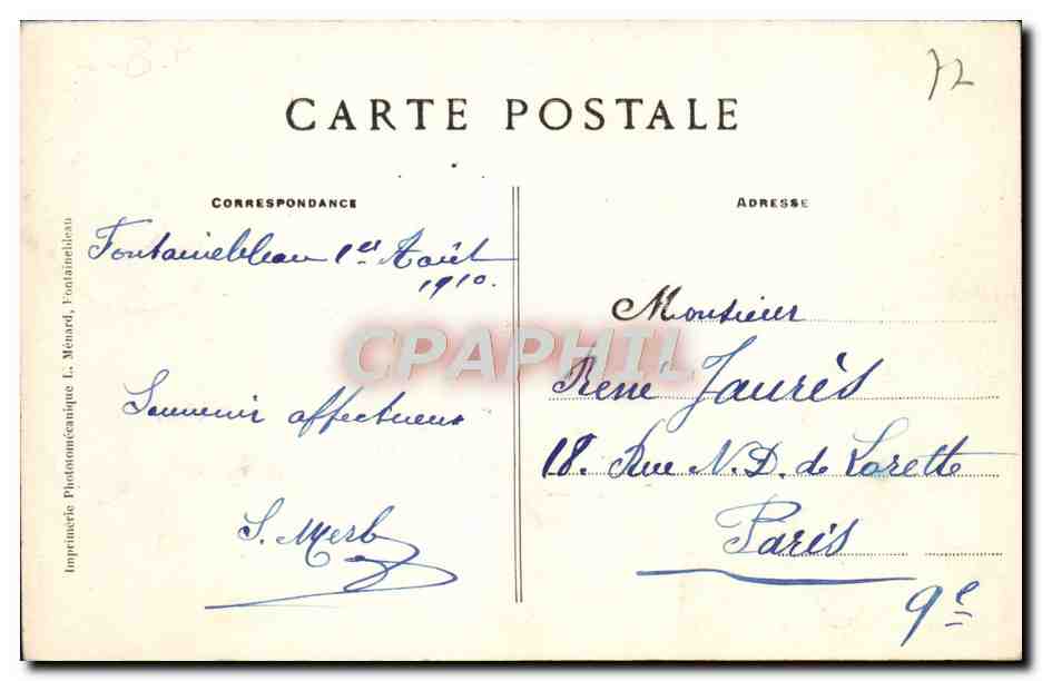 Fontainebleau-Avon — Il Viadotto di Changis — In lontananza la Stazione — Collezione Artistica L. M. — Verso