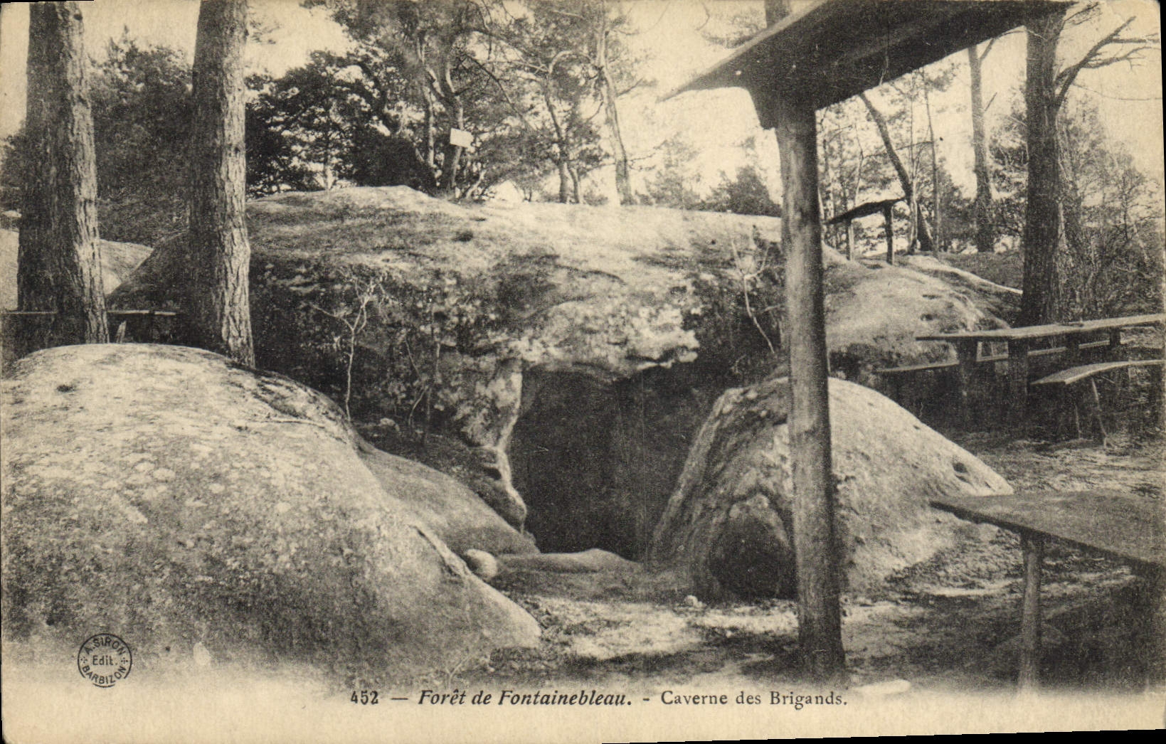 Forêt de Fontainebleau — Höhle der Räuber — Édition Biron