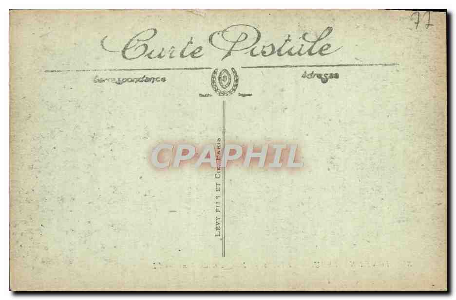 Fontainebleau — El Palacio — La Cueva de los Pinos — LL. — Reverso
