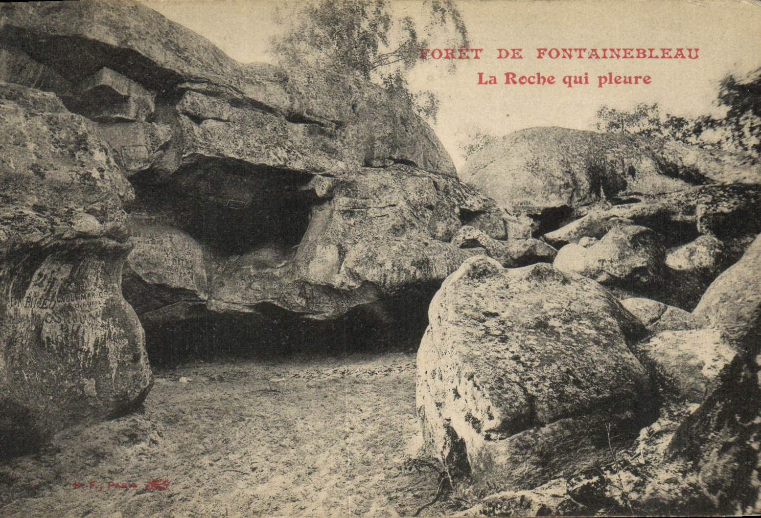 Wald von Fontainebleau — La Roche qui pleure — B. F. Paan