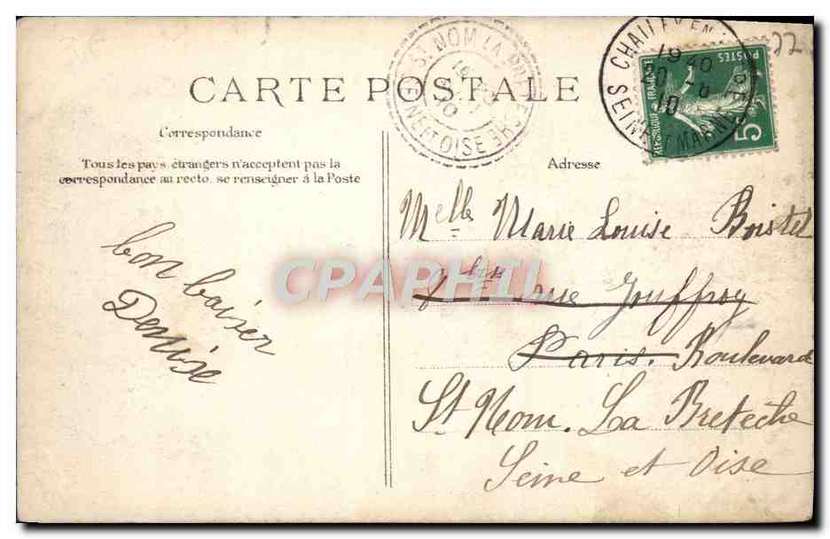 Bosque de Fontainebleau — Belle Croix — CPAPHIL — Reverso