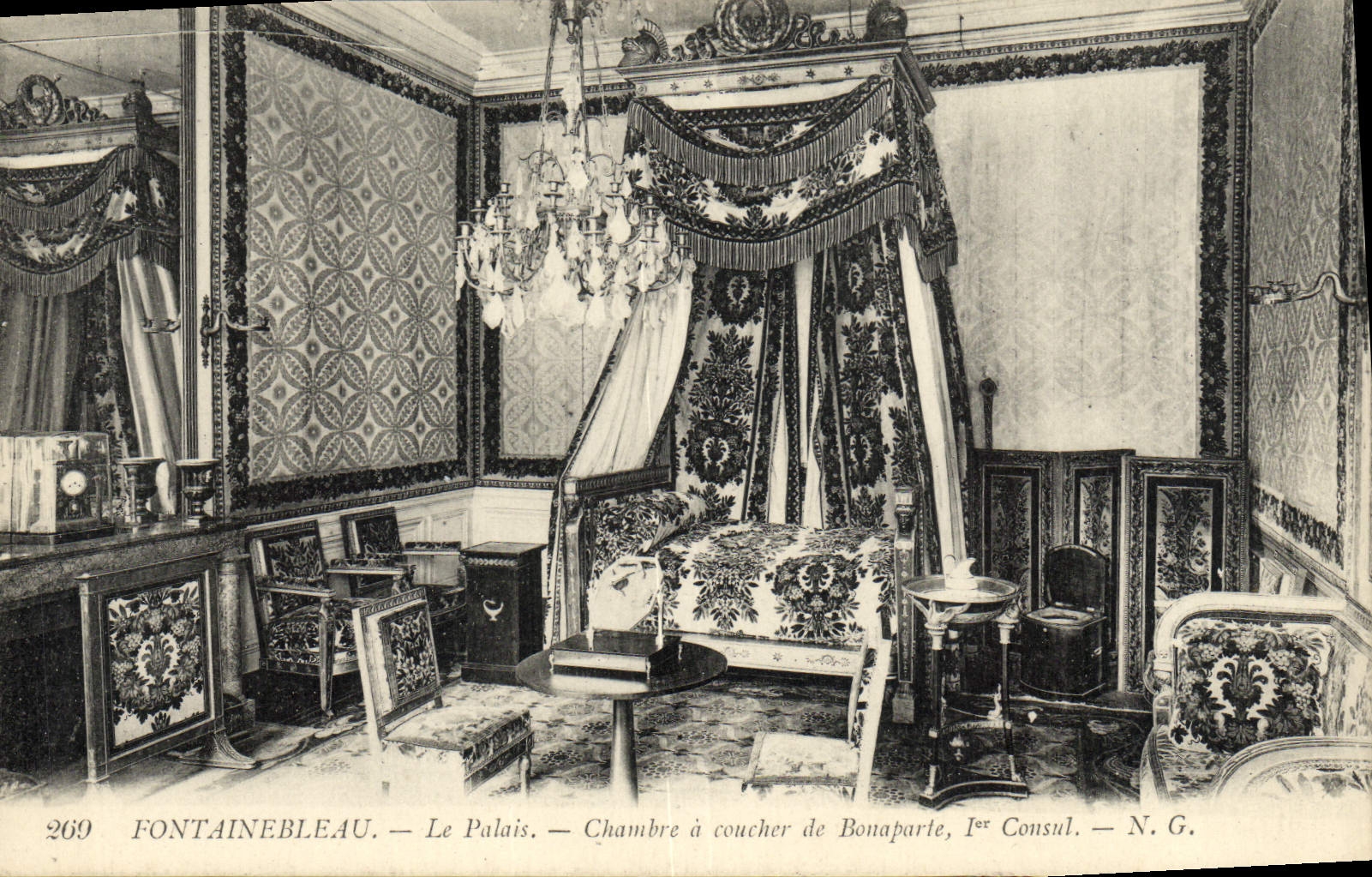 Fontainebleau — El Palacio. — Habitación de Bonaparte, primer Consul. — N.G.