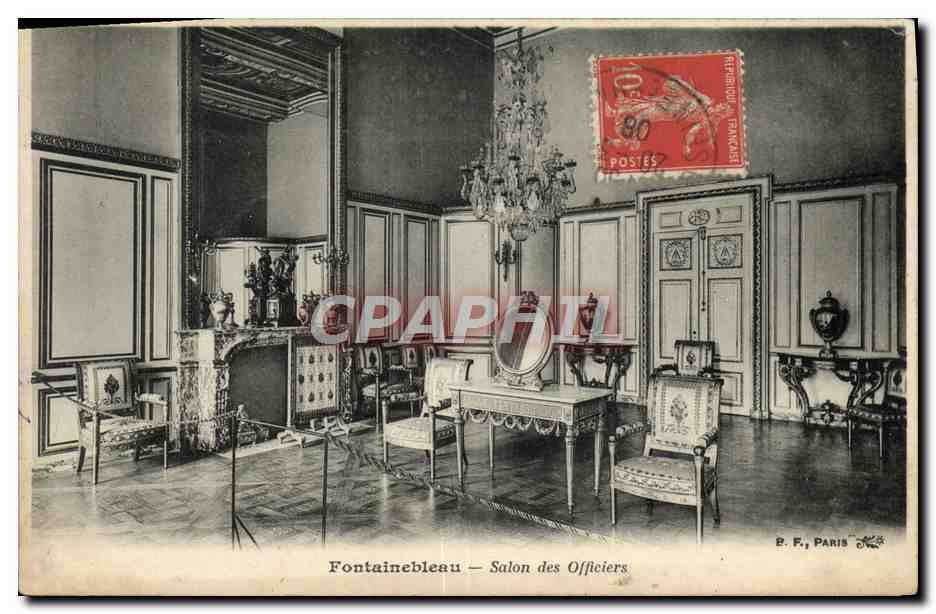 Fontainebleau — Salon des Officiers — B. F., Paris
