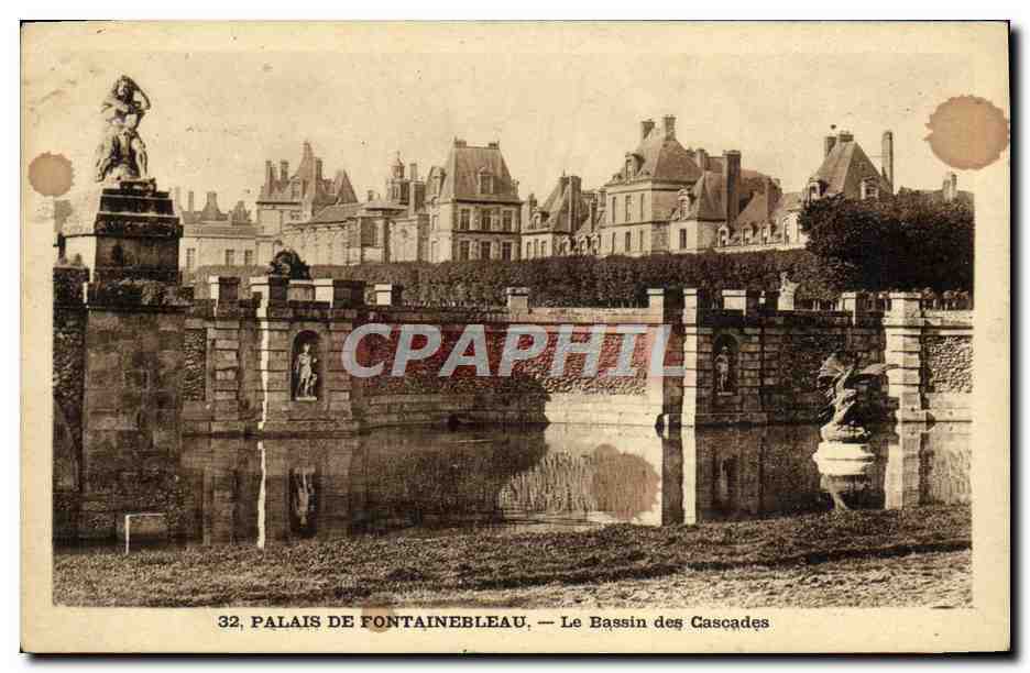 Palazzo di Fontainebleau — Il Bacino delle Cascate — Editore non identificato, n° 32