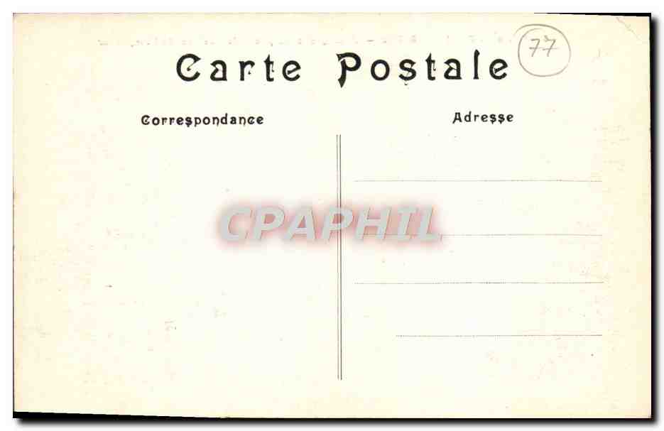 Palais de FONTAINEBLEAU — L'Étang des Carpes et le Pavillon de l'Empereur — Éditeur non identifié, n° de série 6 — Reverso