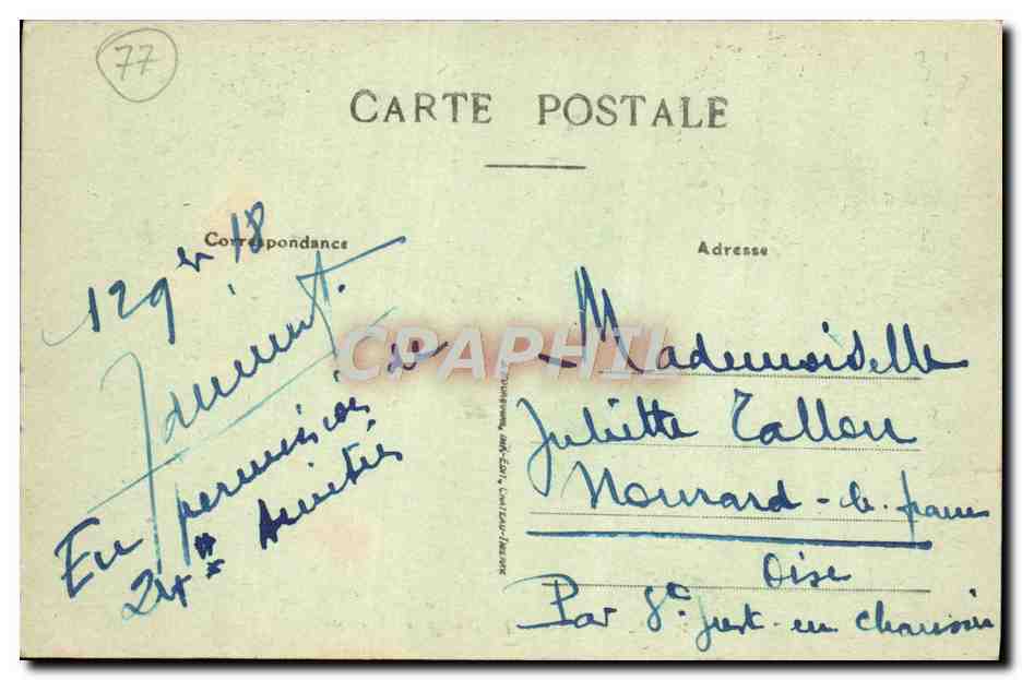 CPA Lizy Sur Ourcq Le Vieux Chateau — Rückseite