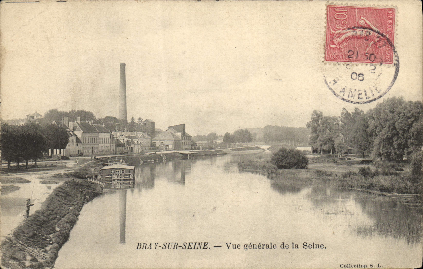 CPA Bray Sur Seine Vue generale De La Seine