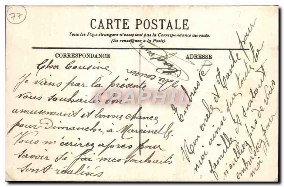 Moret — Le Moulin et l'Église — LL. — Verso