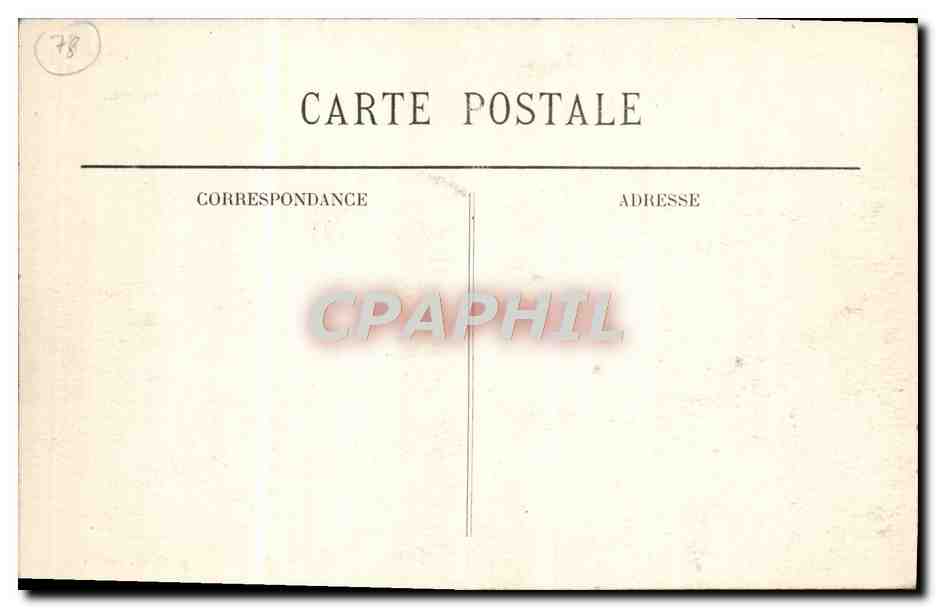 CPA Verneuil Sur Seine Le Chateau Des Groues — Rückseite