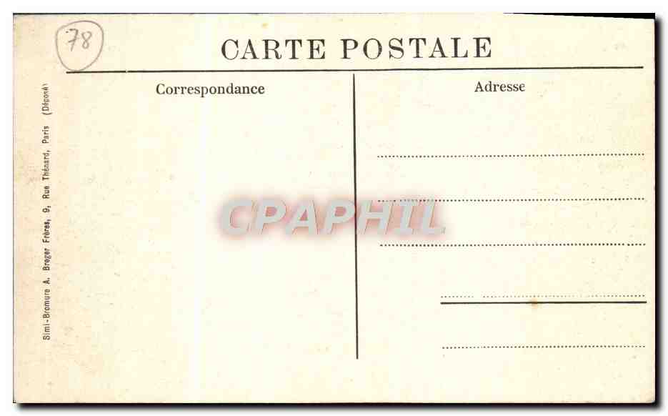 CPA Marly Le Roi Panneau De La Mairie Representant Le village et une rentree — Back