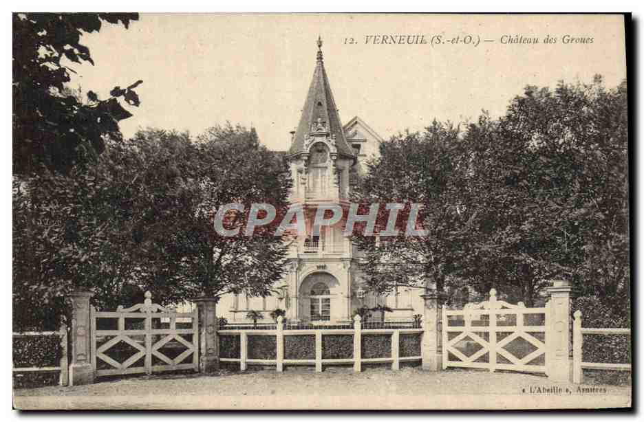 CPA Verneuil Chateau Des Groues