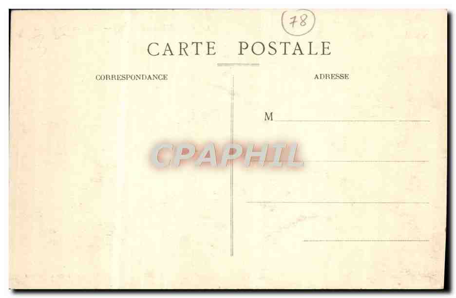 CPA Verneuil Chateau Des Groues — Rückseite