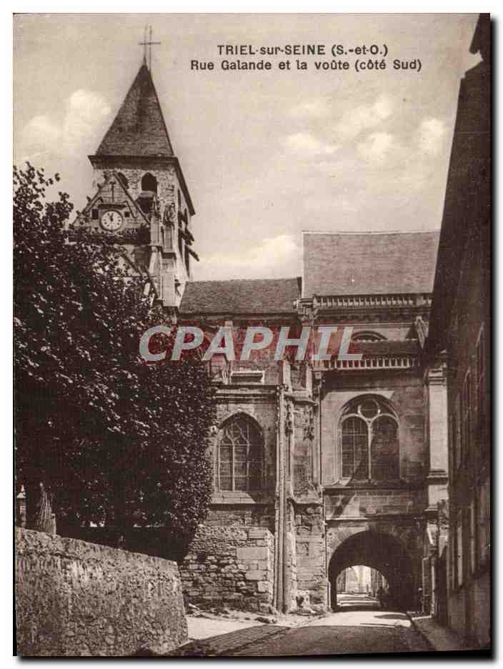 CPA Triel sur Seine Rue Galande Et La Voute
