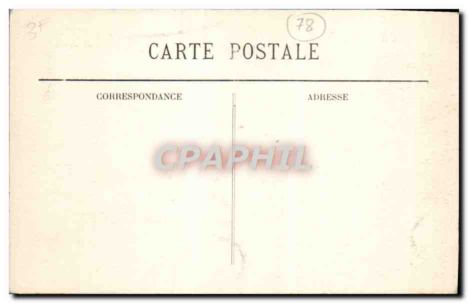 CPA Verneuil Sur Seine Le Chateau Des Groues — Rückseite