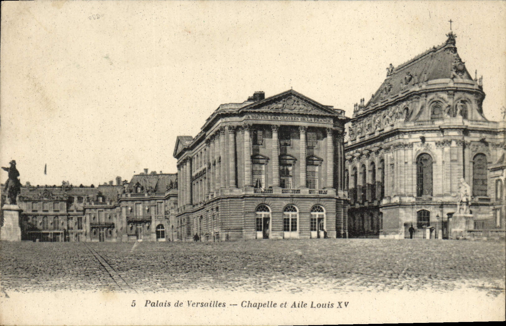 Palais de Versailles — Chapelle et Aile Louis XV — Éditeur N. SALLIER, n° 5